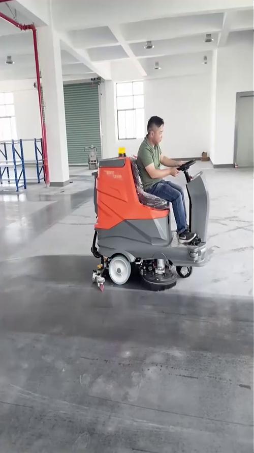 洁尼手推式扫地机工厂车间用电动吸尘车扫地车工业吸尘器物业小区喷雾